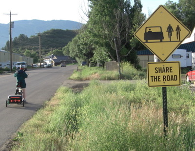 Share the Road Sign.